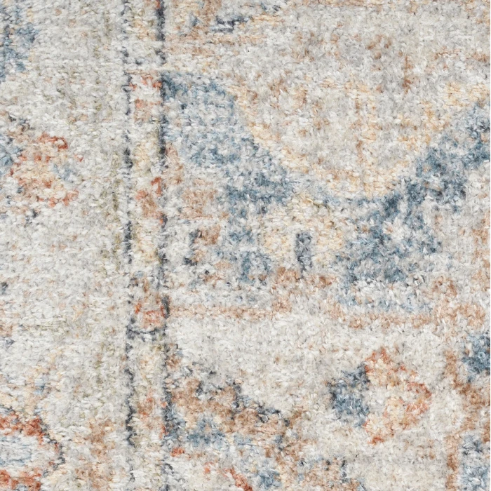 Nourison Astra Machine Washable Area Rug ASW12 Denim Multi