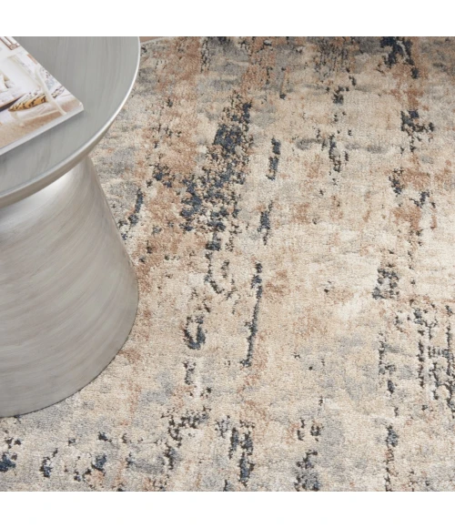 Nourison Quarry Beige Grey QUA01 4 ft. X Round Rug