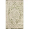 Nourison Home Astra Machine Washable ASW12 Ivory Green 5 ft. 3 in. X 7 ft. Area Rug