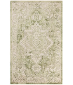 Nourison Home Astra Machine Washable ASW12 Ivory Green 5 ft. 3 in. X 7 ft. Area Rug