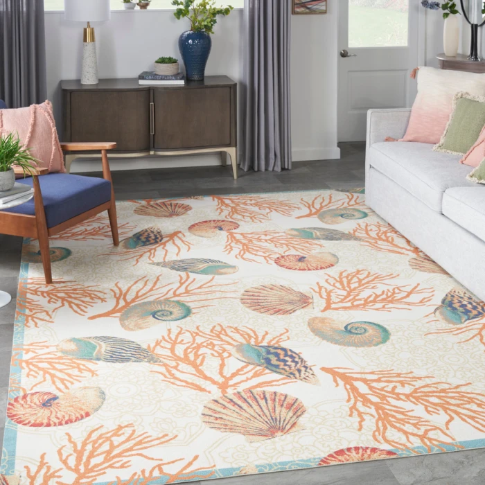 Waverly Sun N' Shade Area Rug SND92 Ivory/Multi