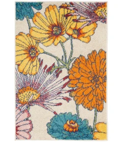 Nourison Home Allur ALR06 Ivory Multicolor 2 ft. X 3 ft. Area Rug