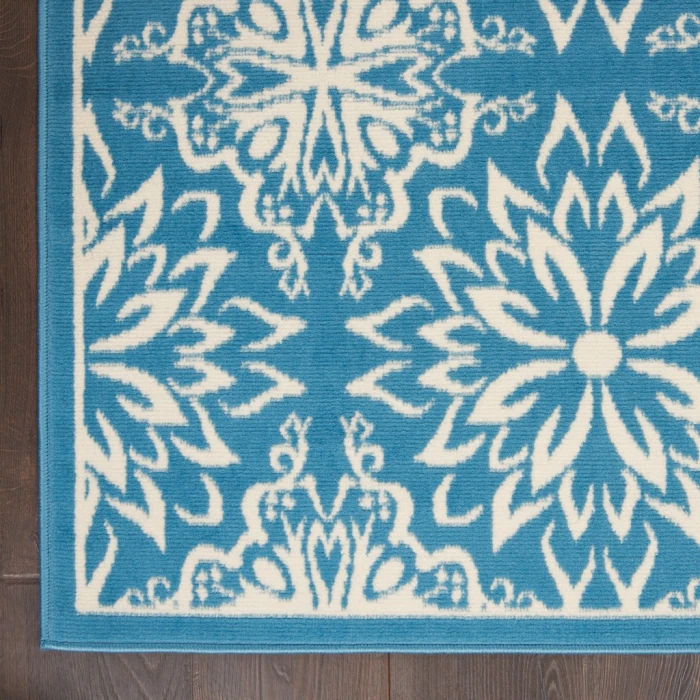Nourison Jubilant Area Rug JUB06-Ivory/Blue