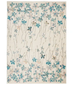 Nourison Home Tranquil TRA04 Ivory 5 ft. 3 in. X 7 ft. 3 in. Area Rug