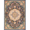 Nourison Home Passion PSN22 Navy Multicolor 5 ft. 3 in. X 7 ft. 3 in. Area Rug