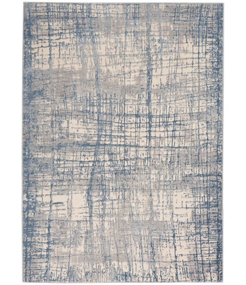 Calvin Klein Rush Area Rug CK950 Ivory Blue