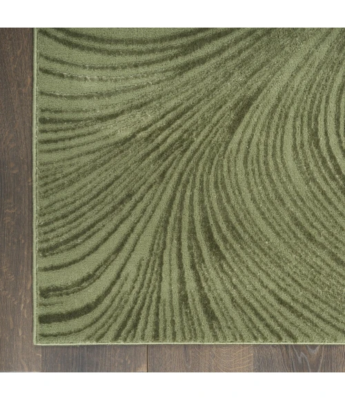 DKNY Central Park West Green CEP02 2ft.2in. x 7ft.6 Rect. Rug