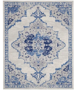 Nourison Home Whimsicle WHS14 Ivory Blue 8 ft. 4 in. X 11 ft. 6 in. Area Rug