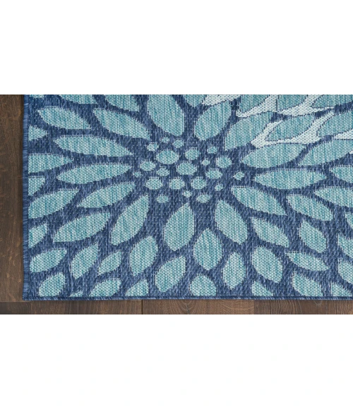 Nourison Garden Oasis Navy GOA06 4 ft. X 6 ft. Rectangle Rug