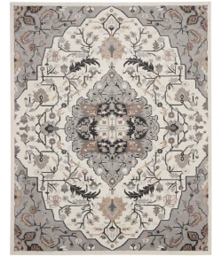Nourison Home Elation ETN09 Ivory Grey 7 ft. 10 in. X 9 ft. 10 in. Area Rug