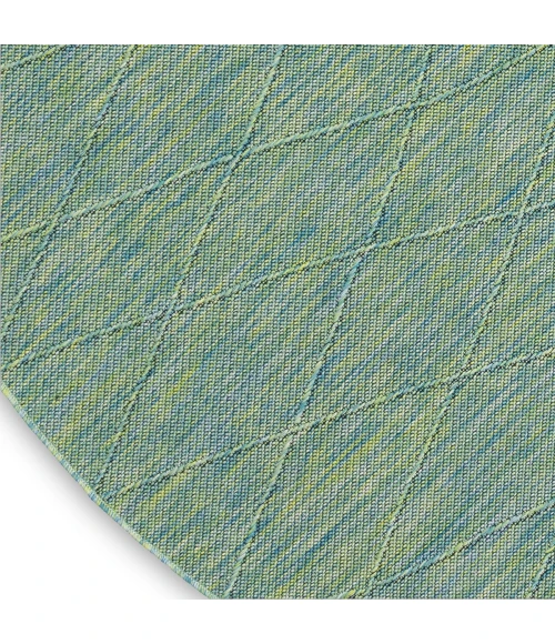 Nourison Washable Solutions Blue/Green WSL01 8 ft. X Round Rug