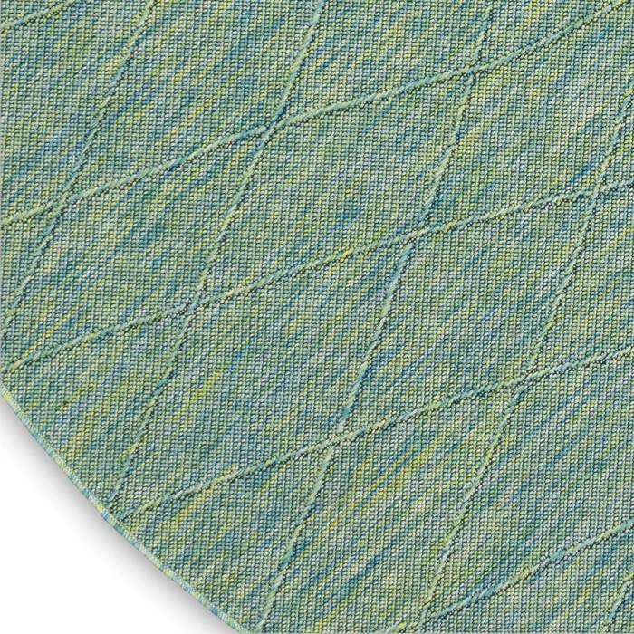 Nourison Washable Solutions Blue/Green WSL01 8 ft. X Round Rug