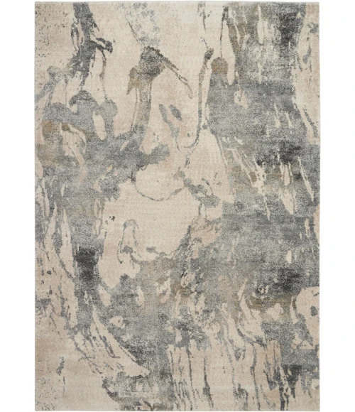 Nourison Fusion Area Rug FSS16-Cream Grey