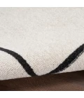 Nourison Nourison Essentials Area Rug NRE02 Ivory/Black