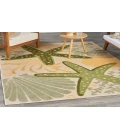 Nourison Aloha Green Yellow ALH24 6 ft. X 9 ft. Rectangle Rug