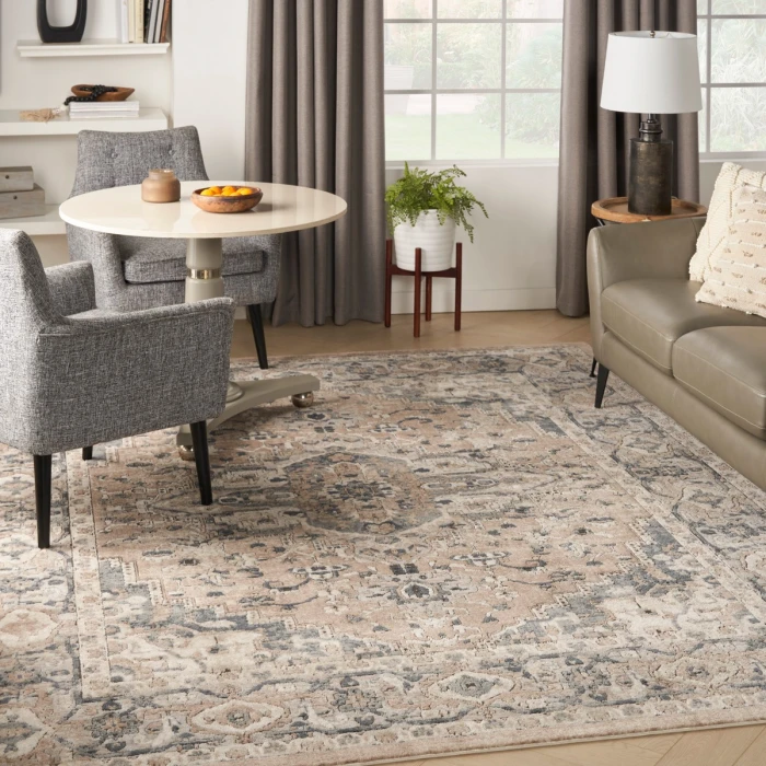 Nourison Quarry Beige Grey QUA05 7 ft. X 10 ft. Rect. Rug