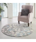 Nourison Tranquil Round Area Rug TRA03-Grey/Beige