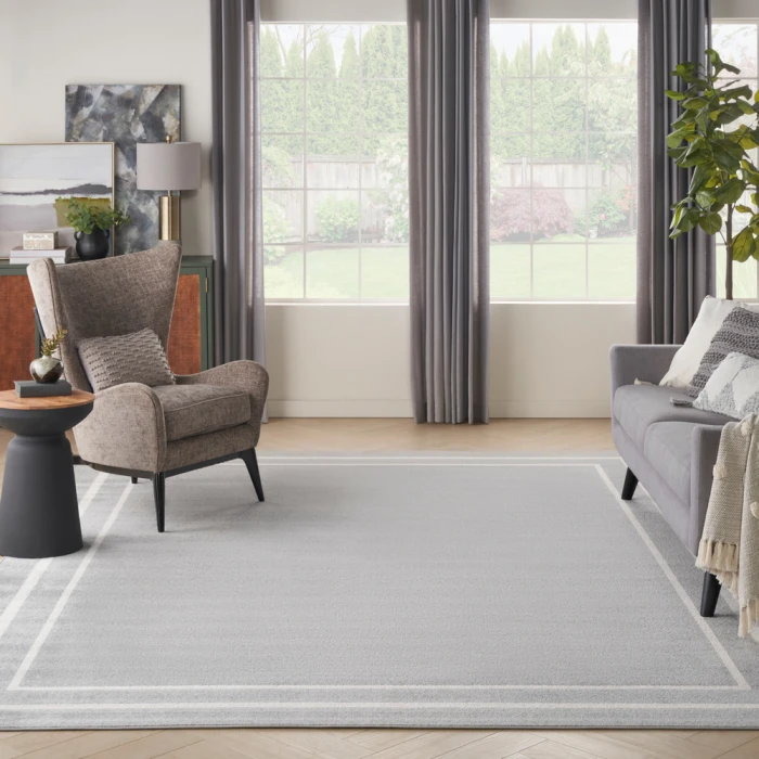 Nourison Nourison Essentials Area Rug NRE02 Grey/Ivory