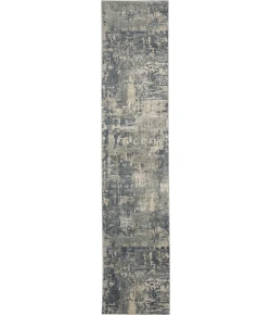 Nourison Home Quarry QUA04 Grey Beige 2 ft. 2 in. X 10 ft. Area Rug