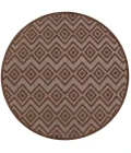 Nourison Home Versatile Brown NRV01 8 ft. Round Rug