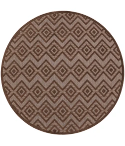 Nourison Home Versatile NRV01 Brown 8 ft. Round Area Rug