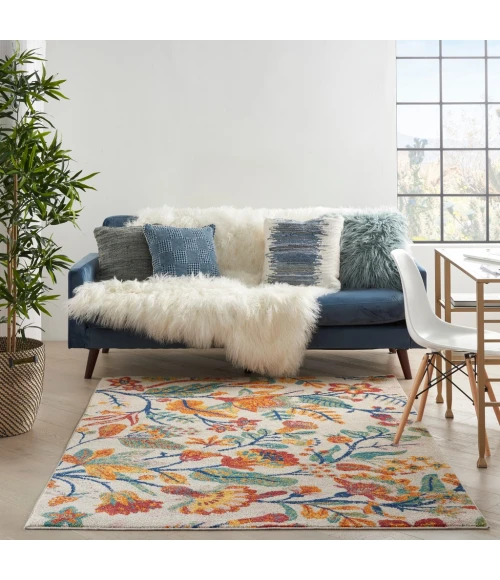 Nourison Allur Area Rug ALR09-Ivory Multicolor