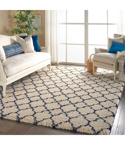Nourison Amore Area Rug AMOR2-Ivory/Blue