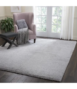 Nourison Home Malibu Shag MSG01 Silver Grey 7 ft. 10 in. X 9 ft. 10 in. Area Rug