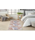 Nourison Aloha Blue Mocha ALH18 2 ft. 3 in. X 8 ft. Rectangle Rug