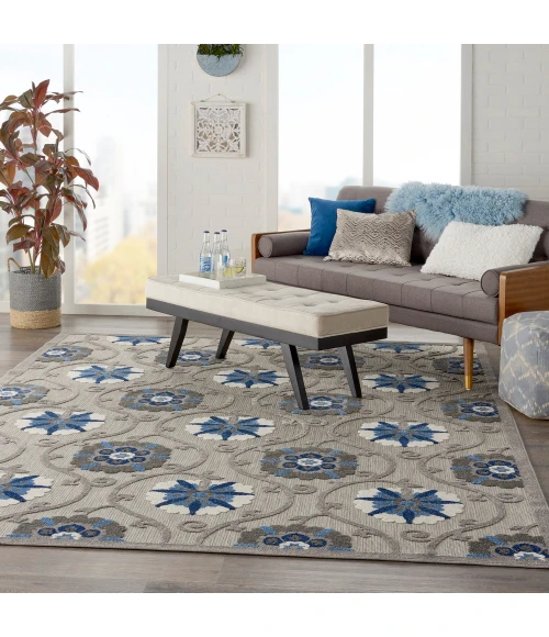 Nourison Aloha Area Rug ALH19 Grey/Blue