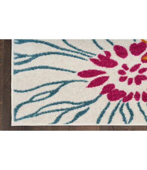 Nourison Passion Ivory/Multi PSN17 2 ft. 2 in. X 10 ft. Rectangle Rug