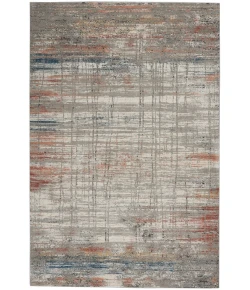 Nourison Home Rustic Textures RUS12 Grey Multicolor 5 ft. 3 in. X 7 ft. 3 in. Area Rug