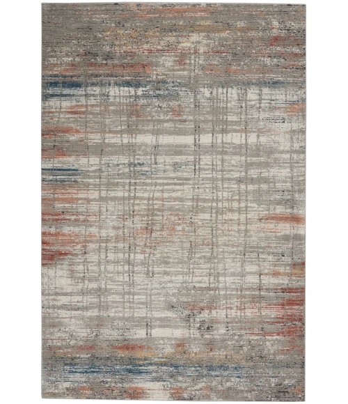 Nourison Rustic Textures Area Rug RUS12-Grey/Multi