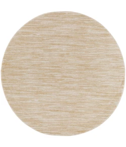 Nourison Home Nourison Essentials NRE01 Ivory Gold 6 ft. Round Area Rug