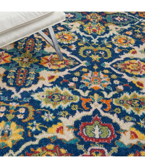 Nourison Allur Area Rug ALR03 Navy Multicolor