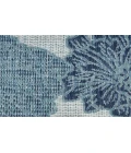 Nourison Garden Oasis Blue GOA04 6 ft. X 9 ft. Rectangle Rug