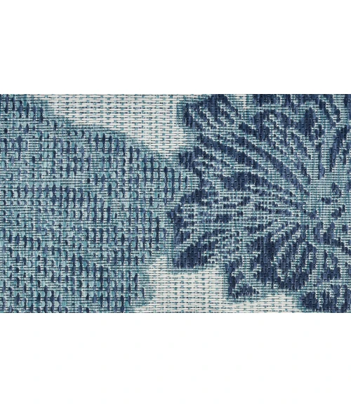 Nourison Garden Oasis Blue GOA04 6 ft. X 9 ft. Rectangle Rug