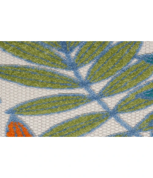 Nourison Aloha Ivory Multicolor ALH18 3 ft. X 5 ft. Rectangle Rug