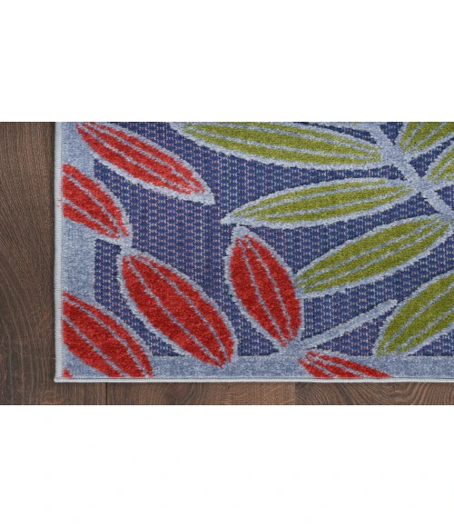 Nourison Aloha Navy Multicolor ALH18 2 ft. 3 in. X 8 ft. Rectangle Rug