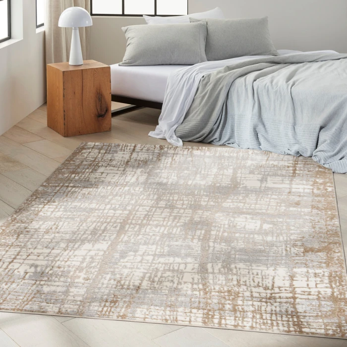 Calvin Klein Rush Area Rug CK950 Ivory/Taupe