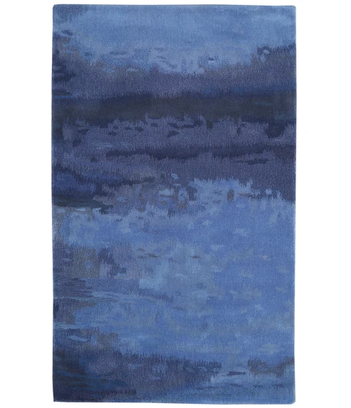 Calvin Klein Home Luster Wash Area Rug SW18 Indigo