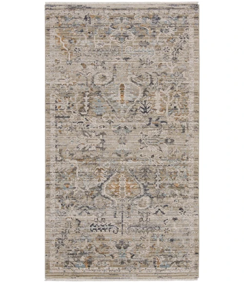 Nourison Lynx Ivory Taupe LNX02 3 ft. X 5 ft. Rect. Rug