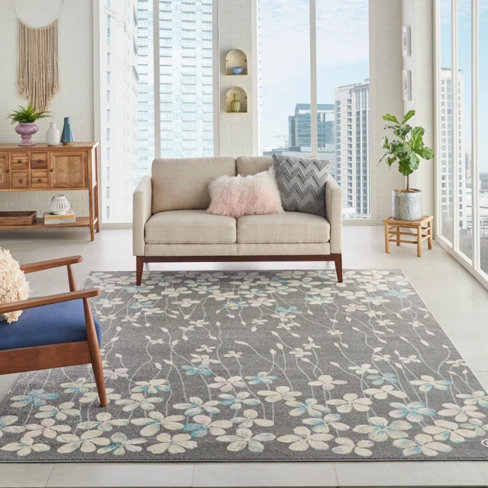 Nourison Tranquil Area Rug TRA04-Grey/Beige