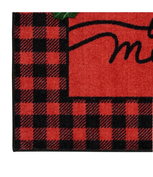 Nourison Accent Decor/Xmas Area Rug 102JP-Red