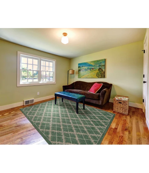 Nourison Home Tranquility Light Green TNQ01 5ft.3in. x 7ft.5in. Rect. Rug