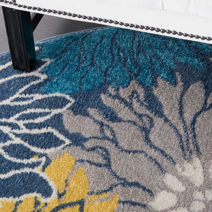 Nourison Passion Round Area Rug PSN17-Blue