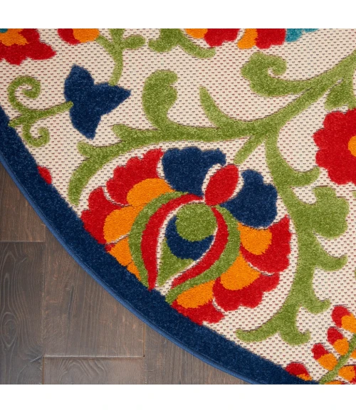 Nourison Aloha Round Area Rug ALH17-Multicolor