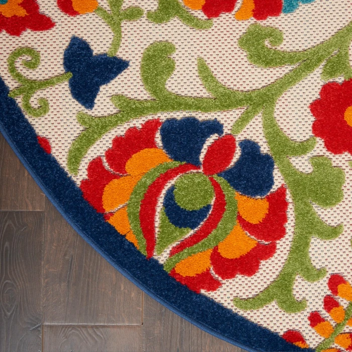 Nourison Aloha Round Area Rug ALH17-Multicolor