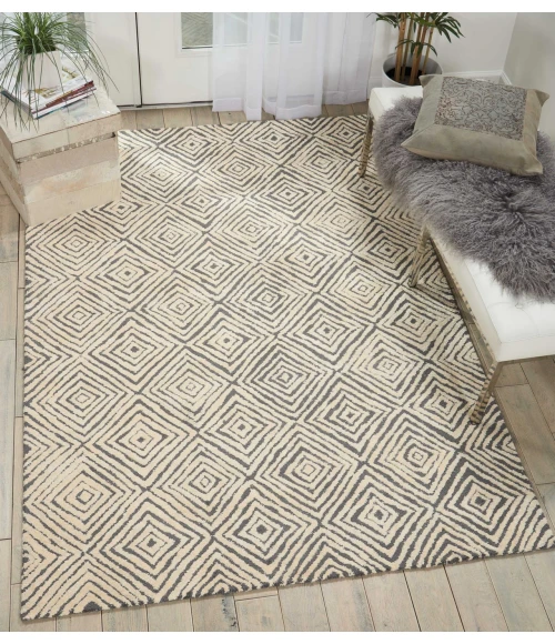 Nourison Home Deco Mod Grey 46357 3ft.9in. x 5ft.9in. Rect. Rug