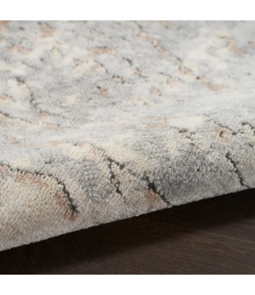 Nourison Quarry Beige Grey QUA03 8 ft. X Round Rug